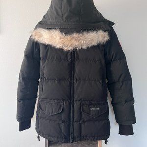 USED: Canada Goose Womens Black Parka Puffer Down Jacket - S